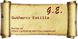 Guthercz Estilla névjegykártya