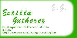 estilla guthercz business card